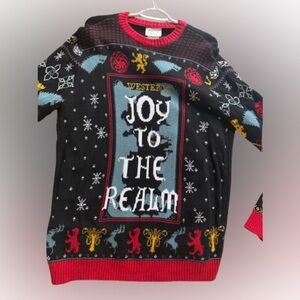 Black and Red Crewneck Sweater